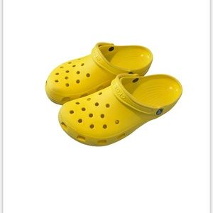 YELLOW CROCS WOMENS 11 MENS 9